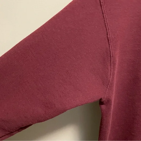 Champion Burgundy Panorama Mountain Resort Varsity Crewneck Sweatshirt Men M - Picture 4 of 12